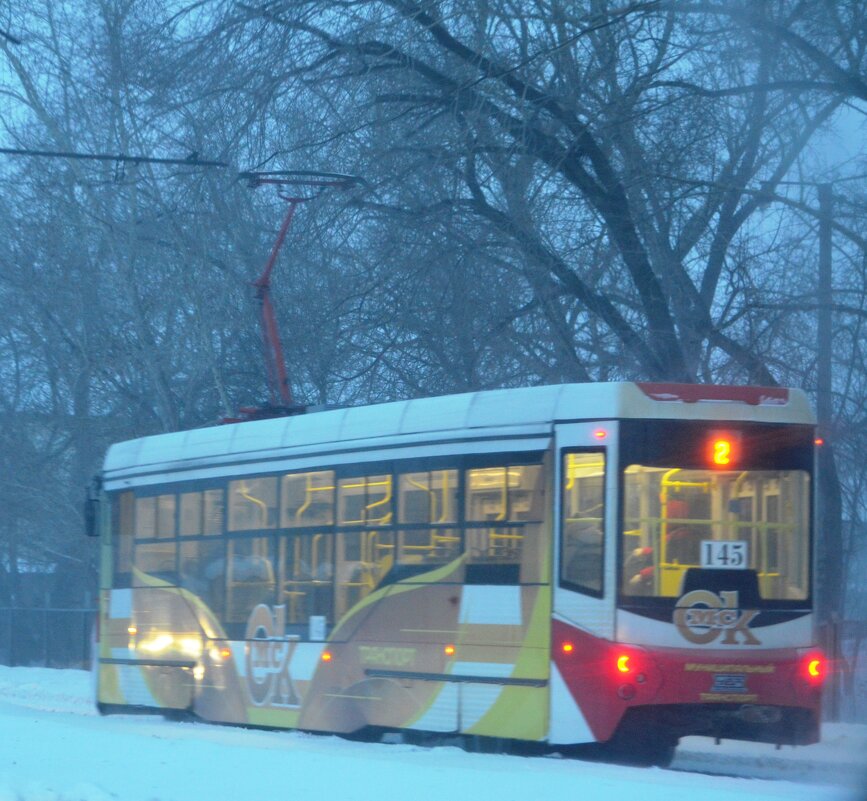 метель в Омске, даже трамваи встали - Savayr 