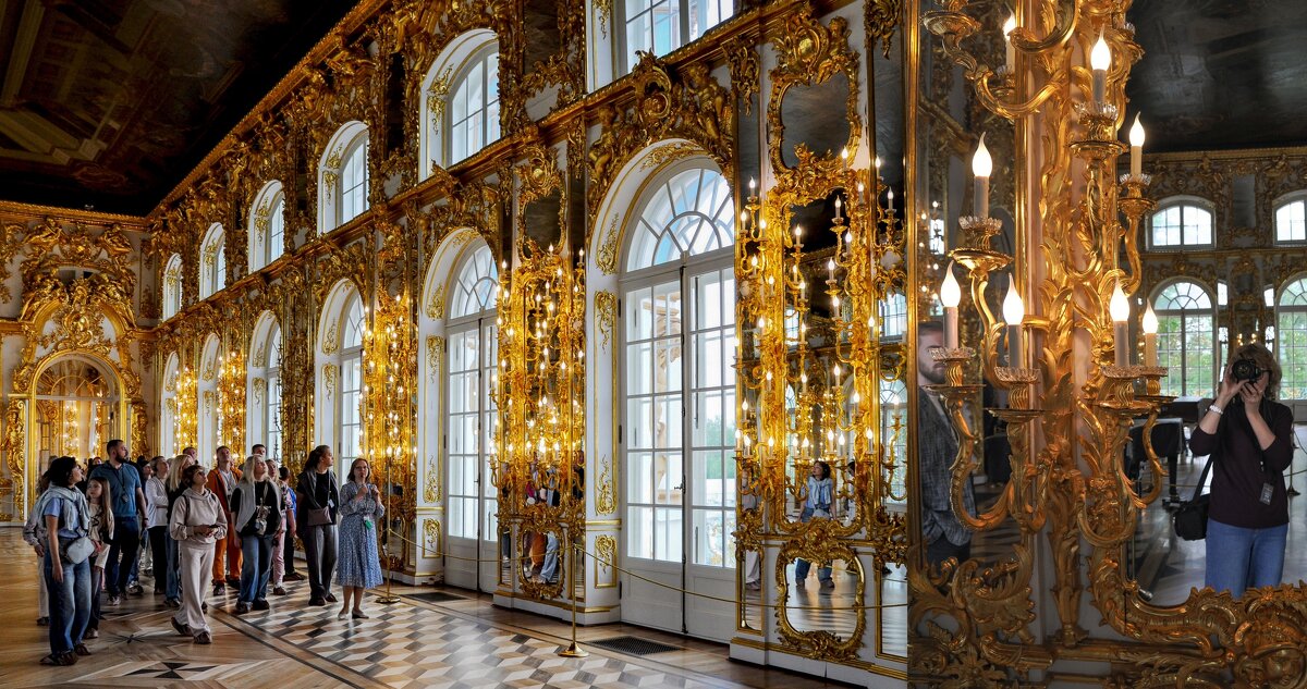 Большой зал или Светлая галерея (Екатерининский дворец) - Татьяна Машошина