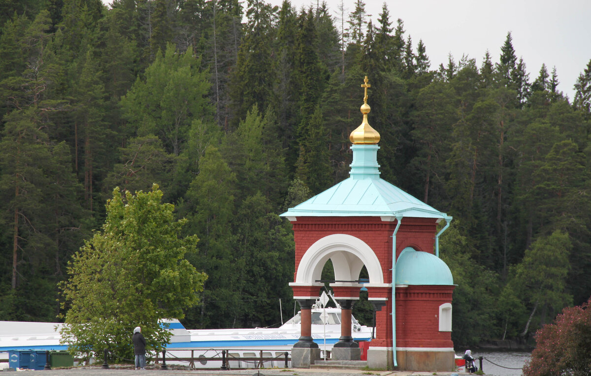 Пристань в Монастырской бухте, о  Валаам - Любовь Сахарова