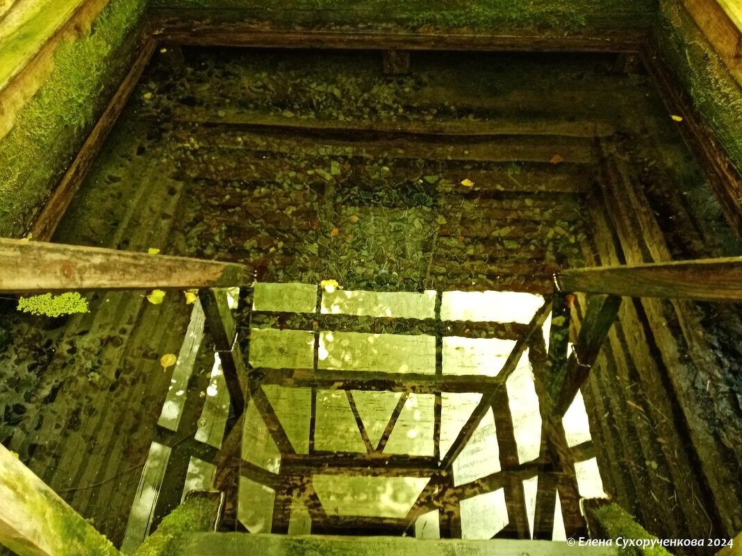 Отражение крыши в воде святого источника - Елена Сухорученкова