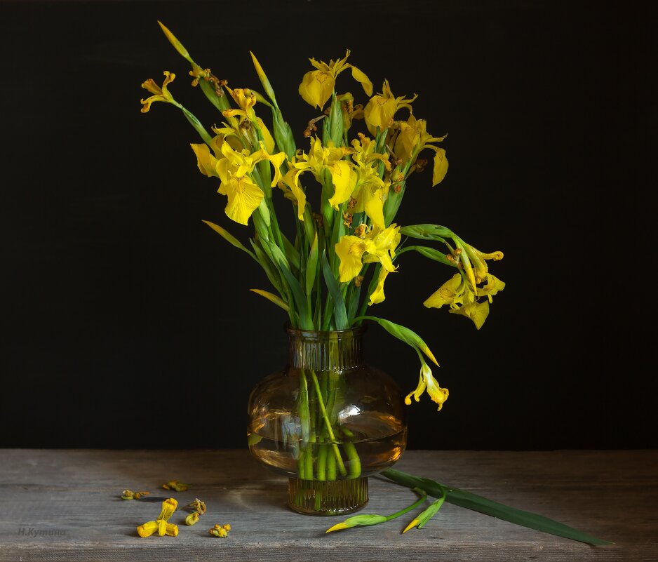 С ирисами - Нина Кутина