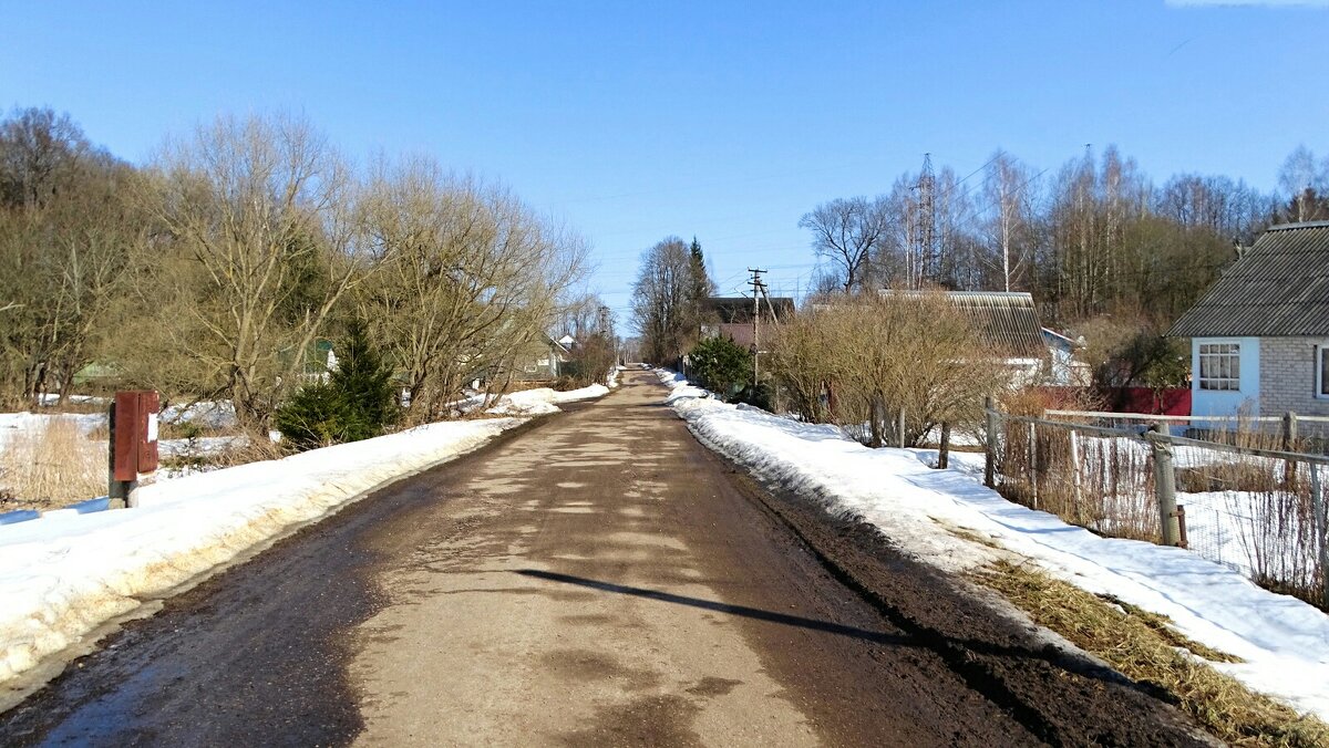 Весна в деревне. - Милешкин Владимир Алексеевич 