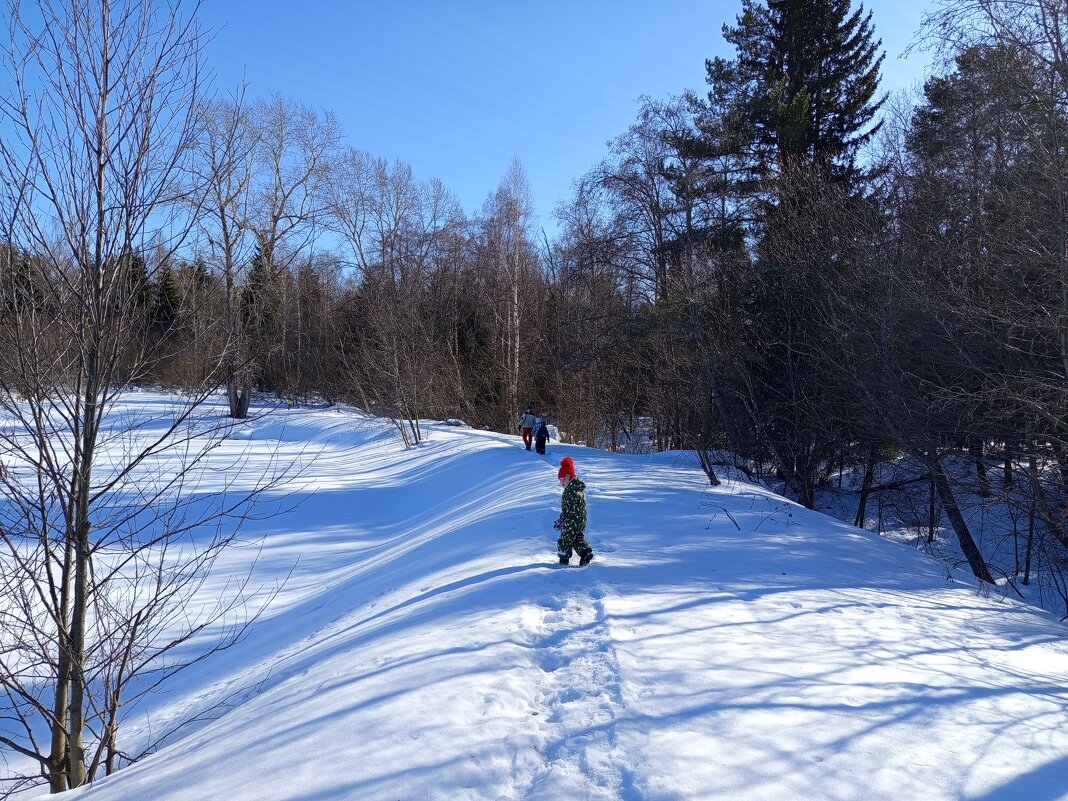 Прогулка у пруда. Март. - Алена 