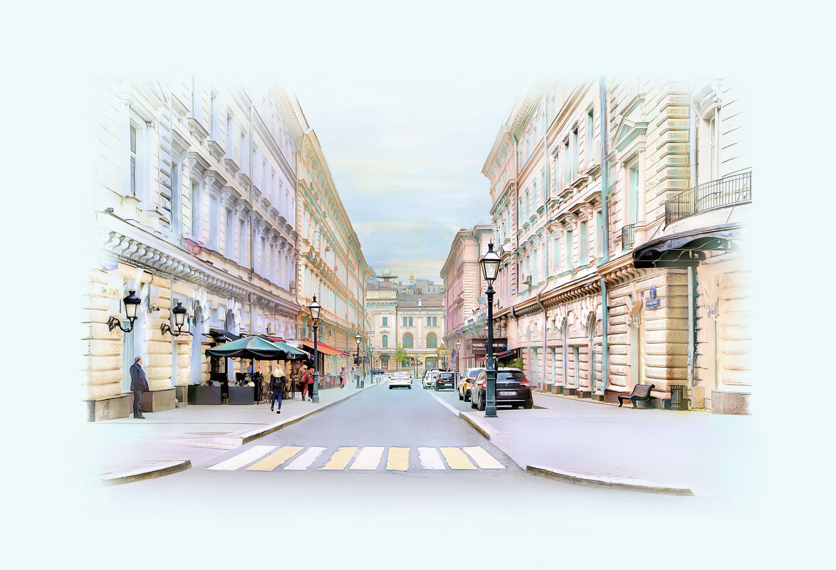 Москва. Улица Петровские Линии. - В и т а л и й .... Л а б з о'в Москва. Улица Петровские Линии. - В и т а л и й .... Л а б з о'в