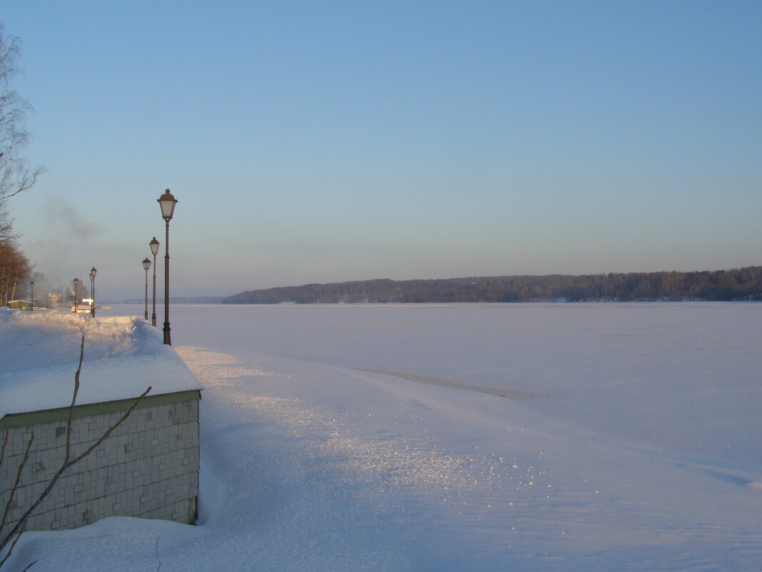 река Волга на рассвете - Анна Воробьева