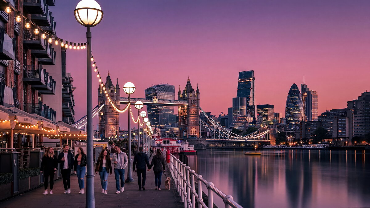 Лондон. Набережная Темзы. - Николай Рубцов Лондон. Набережная Темзы. - Николай Рубцов