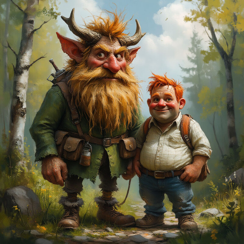 Леший и Карлосон. - Михаил Елочкин