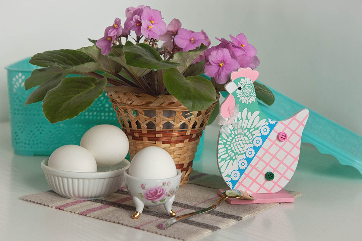 Натюрморт с курочкой. - Лилия * Натюрморт с курочкой. - Лилия *