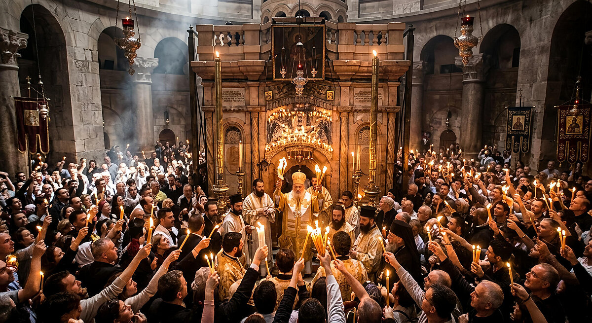 В Иерусалиме Сошел Благодатный Огонь! - Valentin Bondarenko