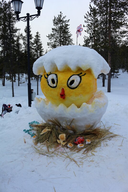 На фестивале снежных скульптур - Ольга 