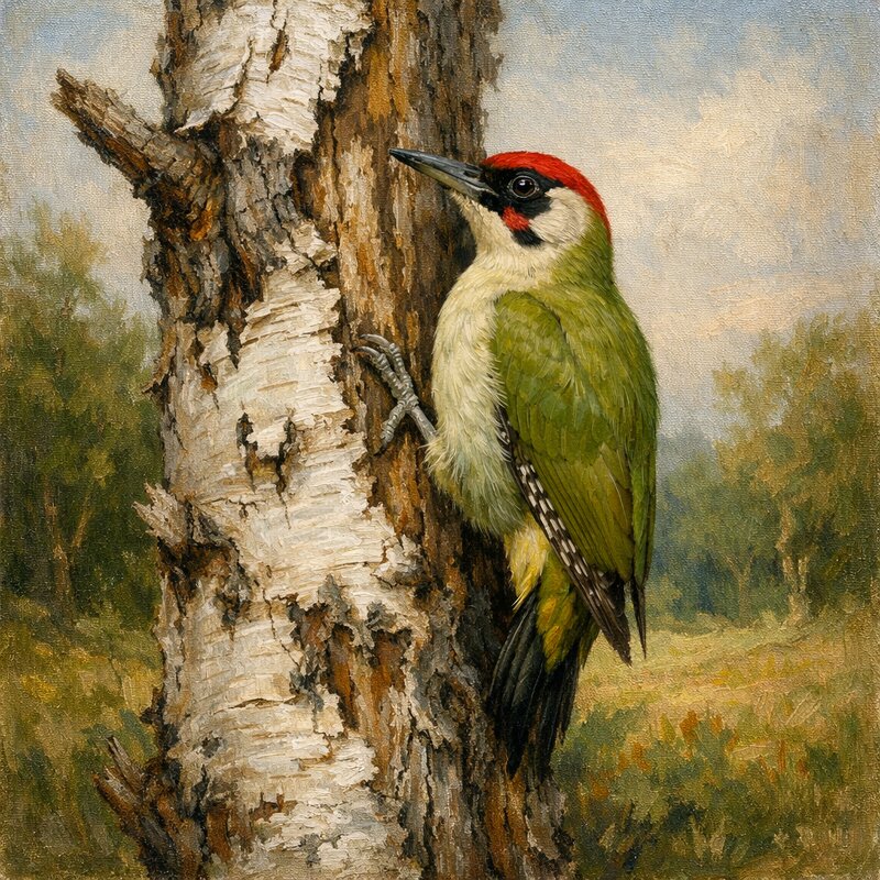 Зелёный дятел (Picus viridis) - Денис Бочкарёв