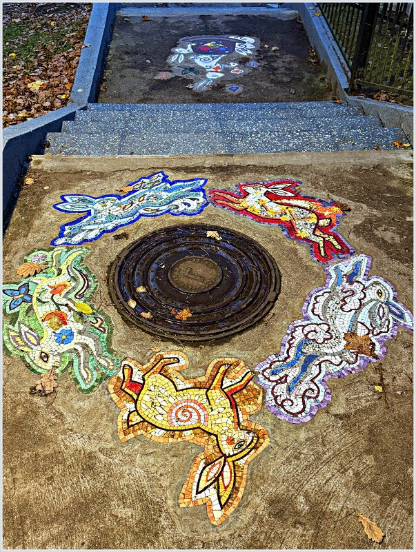 Мозаика на ступеньках. - Валерия Комова