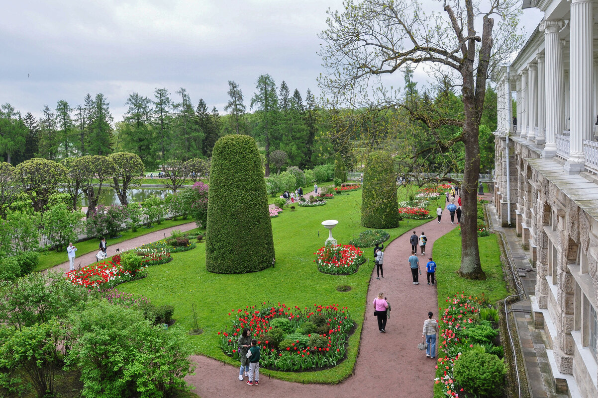Вид на парк Екатерининского дворца с Камероновой галереи - Татьяна Машошина