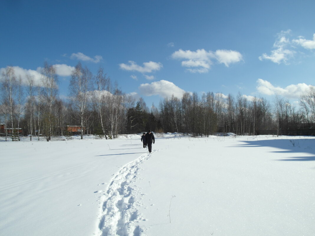 по снегу пешком - Владимир 