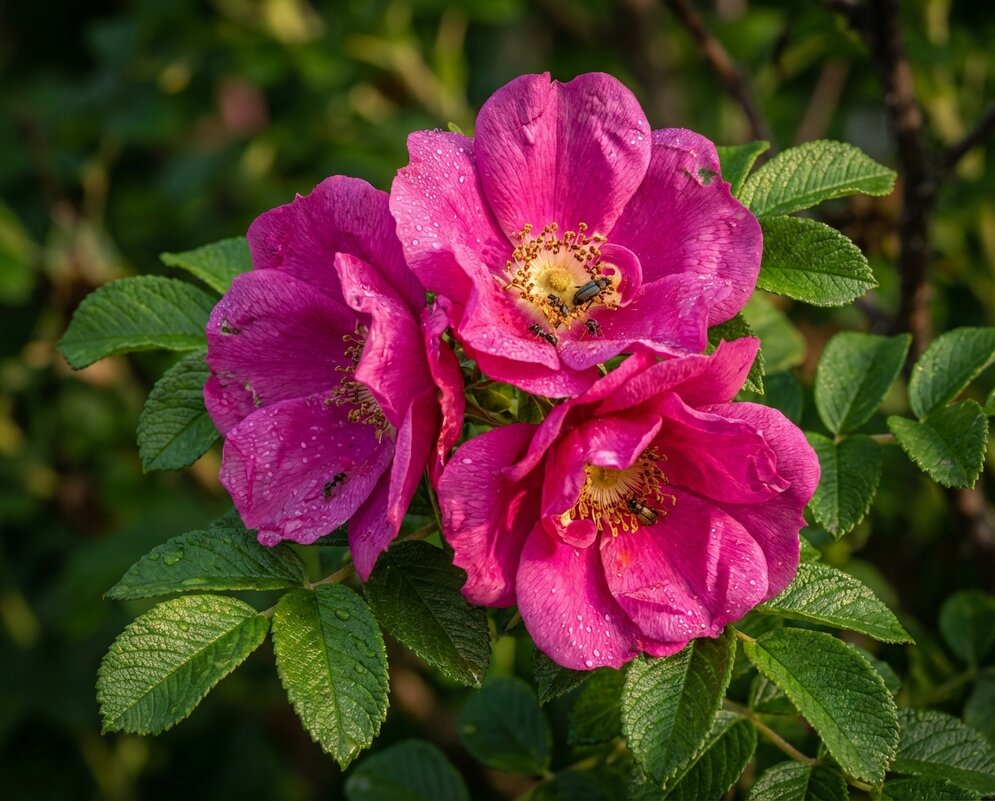 Шиповник (морщинистая роза) - Лилия 