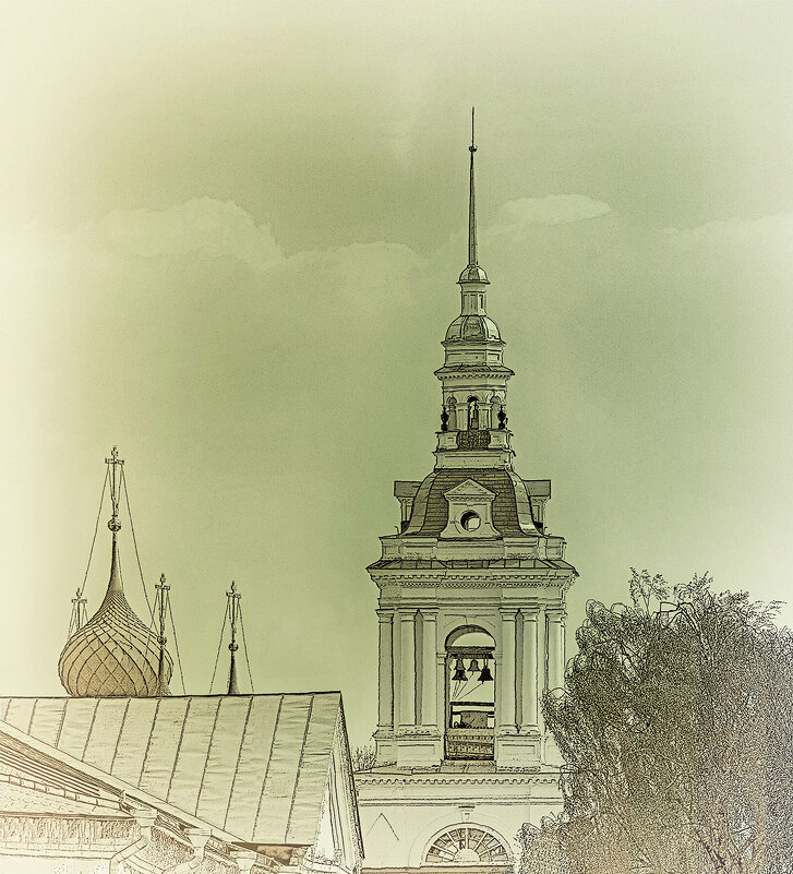 Кострома. Колокольня Успенского собора. - Николай Феофанов