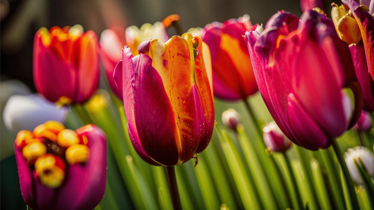 ЦВЕТЫ     сорт  Tulipa New Santa - МАРИЯ ПОПОВА