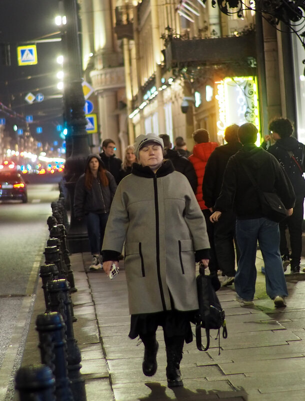 На Невском проспекте вечером *** On Nevsky Prospect in the evening - Aleksandr Borisov