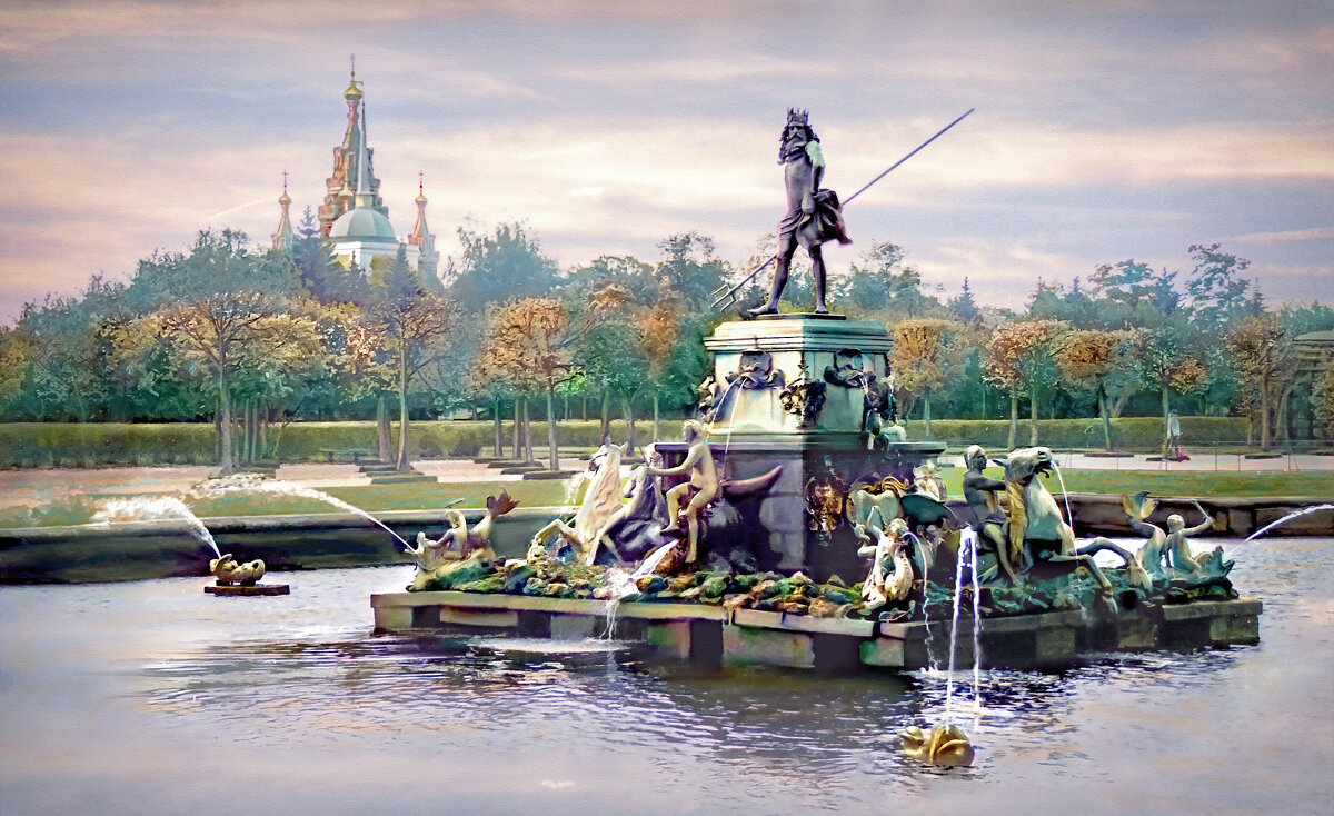 Петергоф. Верхний сад. Фонтан Нептун. ( Плёнка нег. 35 мм. ) - В и т а л и й .... Л а б з о'в Петергоф. Верхний сад. Фонтан Нептун. ( Плёнка нег. 35 мм. ) - В и т а л и й .... Л а б з о'в