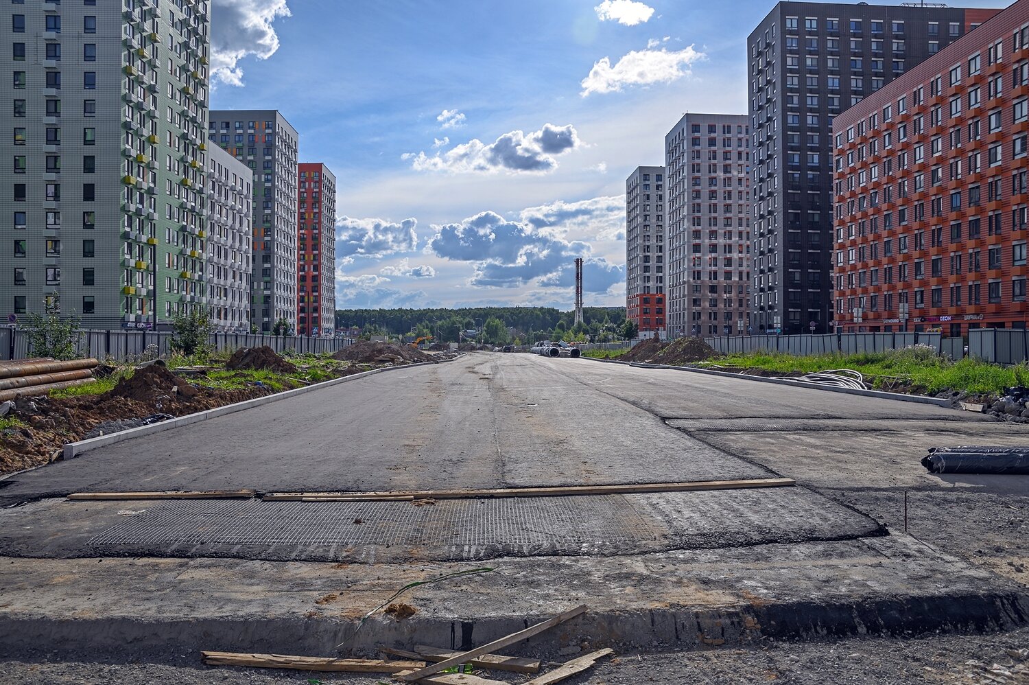 Строится проспект Куприна в Новой Москве :: Валерий Иванович Строится проспект Куприна в Новой Москве :: Валерий Иванович