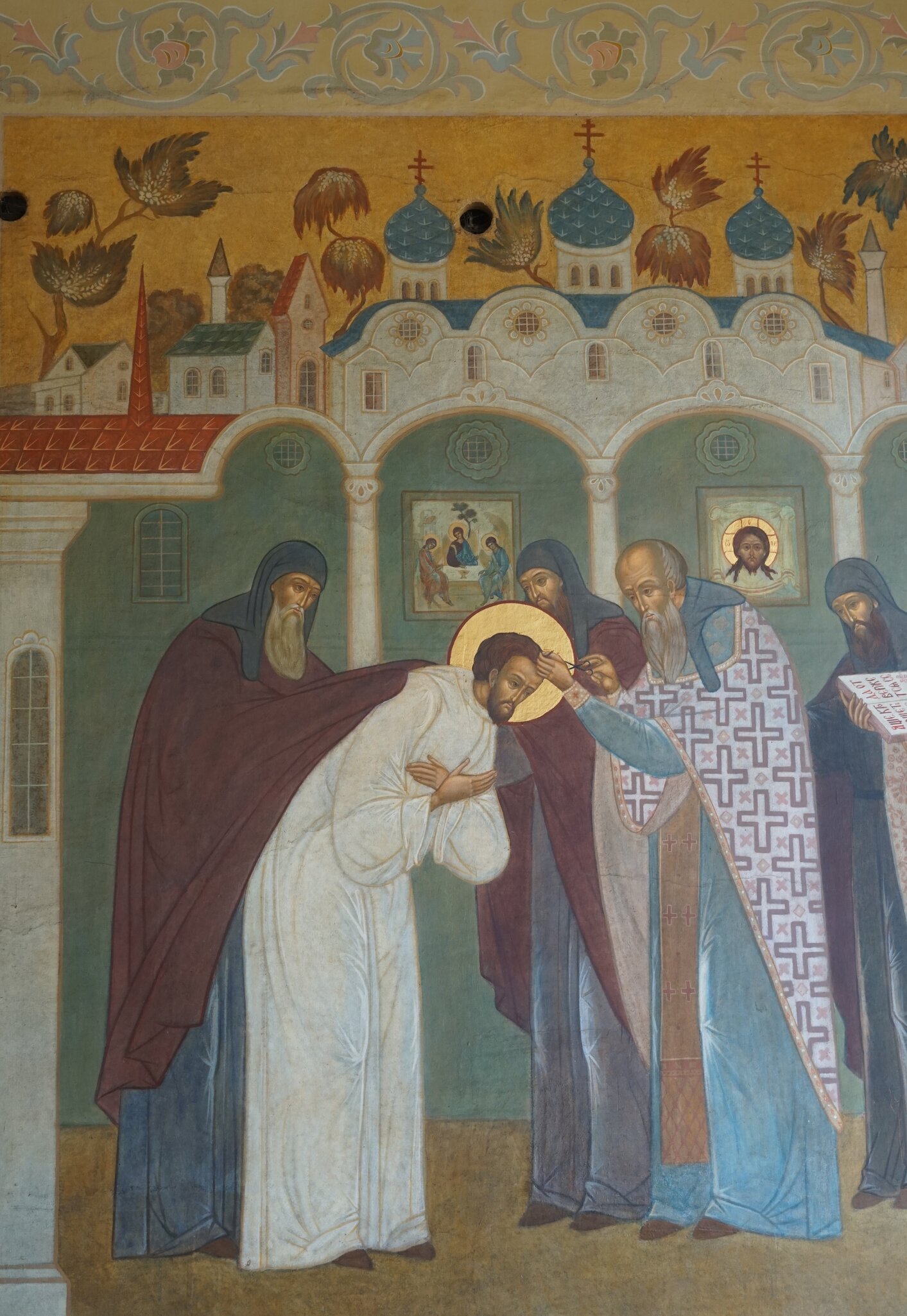 Свято-Троицкая Сергиева лавра: роспись на стенах. :: александр Свято-Троицкая Сергиева лавра: роспись на стенах. :: александр