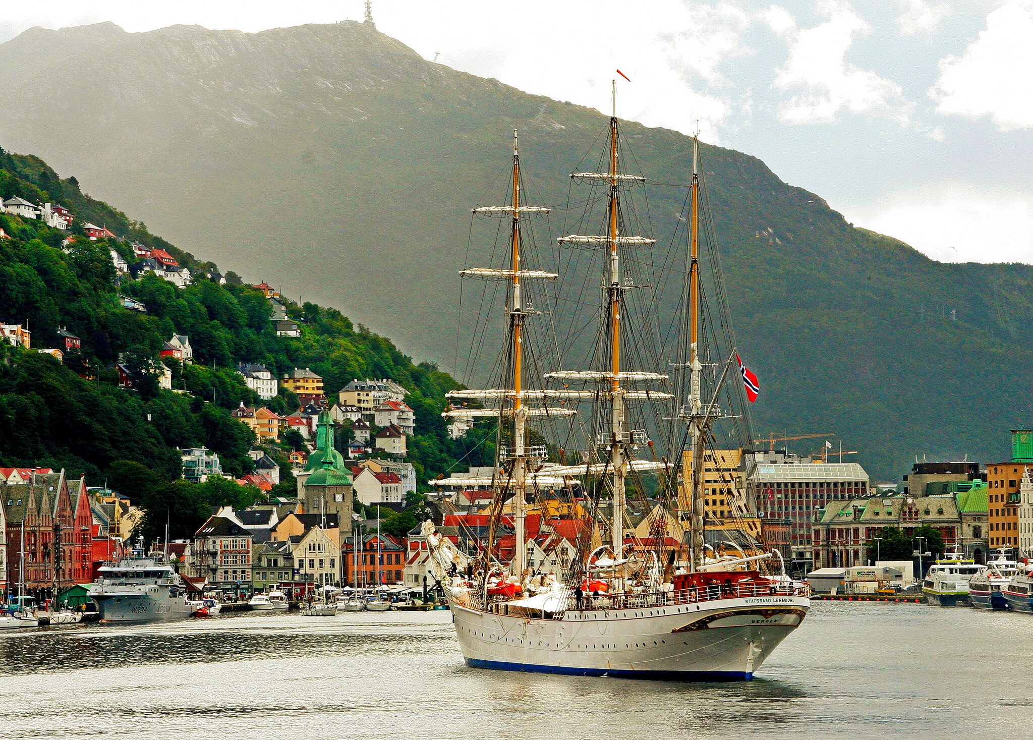 Барк Statsraad Lehmkuhl :: Владимир 2008 И Барк Statsraad Lehmkuhl :: Владимир 2008 И