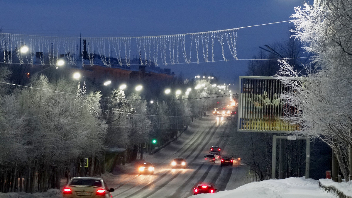 снежный город Мончегорск - Людмила Романова