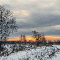 Зимний вечер :: Серый 