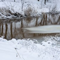 Зимняя речка :: Александр Синдерёв