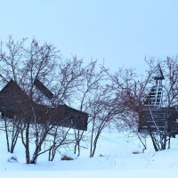 Каменка, деревянные дома декорации к фильму :: Любовь Сахарова