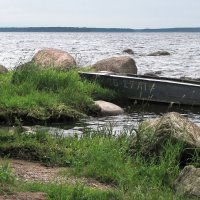 Пейзаж с лодкой :: Александр Ильчевский 