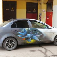 Авто с самолётом :: Андрей Снегерёв