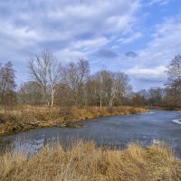 Март. Рогановская старица пока подо льдом :: Сергей Цветков