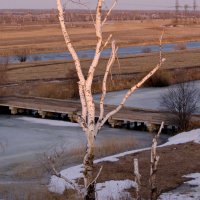 Март,вид на местную речку. :: сергей ермошкин