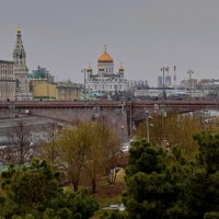 Из Зарядья в сторону Большого Москворецкого моста. :: Татьяна Помогалова Из Зарядья в сторону Большого Москворецкого моста. :: Татьяна Помогалова