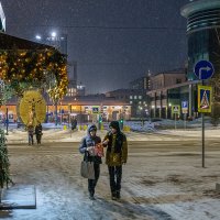 "Тихо с неба падают снежинки..." :: Сергей Шатохин "Тихо с неба падают снежинки..." :: Сергей Шатохин