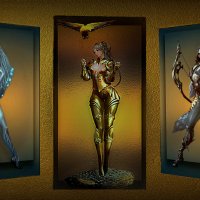 триптих  Амазонки :: Е.М. ***