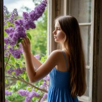 Девушка у окна :: Сергей Кочнев