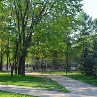 Парк около храма Иоанна Кронштадского :: Александр Буянов