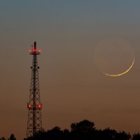 ну очень "молоденькая" Луна :: Виталий Емельянов