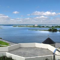 Вид на Волгу (Куйбышевское водохранилище) от городища Булгар :: Александр Ильчевский 
