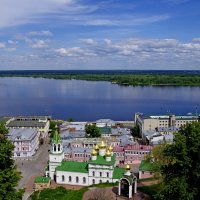 Вид из Нижегородского кремля :: Сергей Швечков