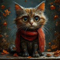 Осенний кот. :: Сергей Сергеев