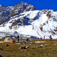 ЛАГЕРЬ ПЕРЕД ВЕРШИНОЙ, h~3150 м. :: Виктор Осипчук