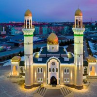 Май...Мечеть в Нефтеюганске вечером! :: Владимир 