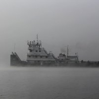 Буксир в тумане :: Марсель Валеев