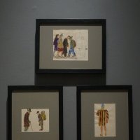 Уличные типы. Женщина в полосатом платье. / 1947 :: zavitok * Уличные типы. Женщина в полосатом платье. / 1947 :: zavitok *