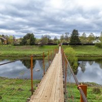 Подвесной мост через Москву-реку :: Сергей Цветков
