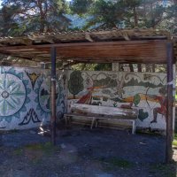 Аул Хурзук, Автобусная остановка :: Gen 