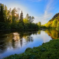 Вечер над рекой. :: Юрий кот